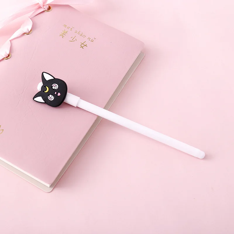 C Сейлор Мун Луна кошка Cardcaptor Card Captor Sakura мультфильм милый 0,5 мм карандаш гелевая ручка канцелярские принадлежности безделушки Рождественский подарок для девочки - Цвет: C