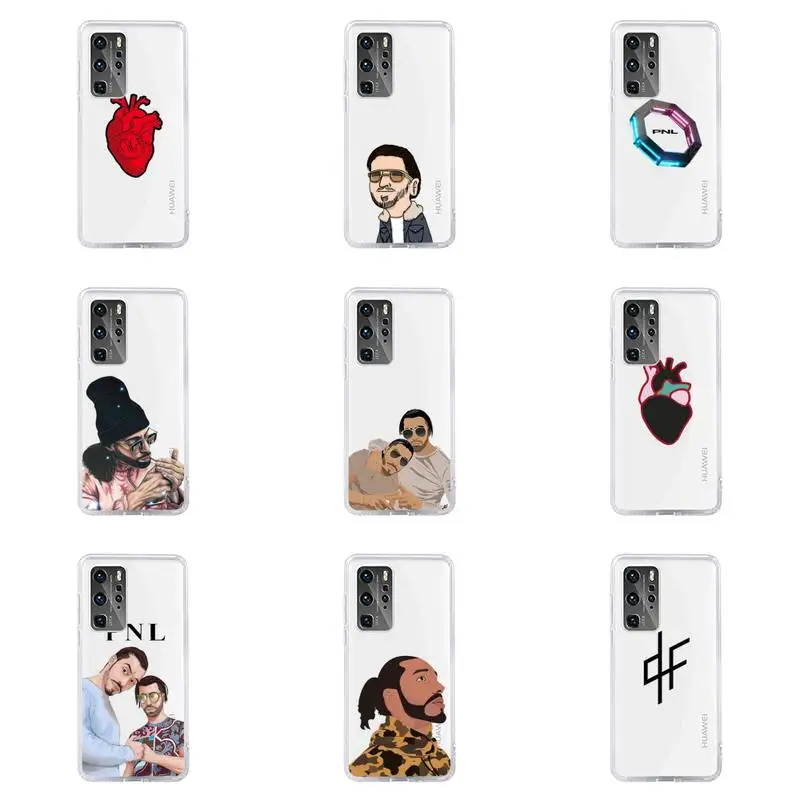 

PNL QLF Rapper Phone Case For Huawei P40 P30 P20 Mate Honor 10i 30 20 i 10 40 8x 9x Pro Lite Transparent Cover