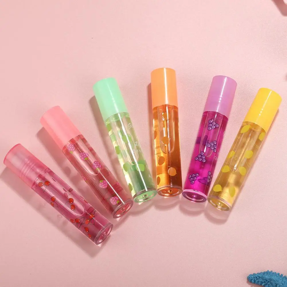 

Flower Moisturizing Strawberry Colorless Lip Gloss Transparent Lipstick Makeup