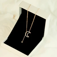 blinla gold color star moon party womens pendant necklace fashion female choker necklaces jewelry simple ladies jewelry gifts