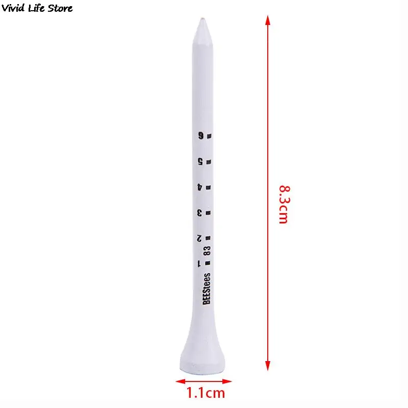 50PCS Professional Golf Tees 83mm White golf wood tee |