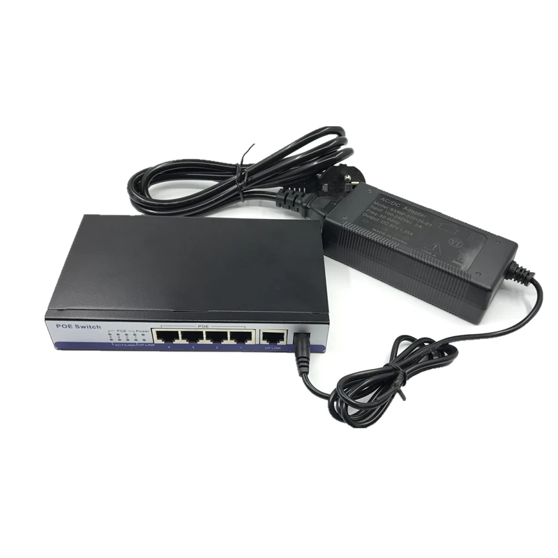 

5-10/100 Мбит/с rj45 коммутатор poe 802.3af 4 порта voeding 15,5 Вт для ip-Камеры nvr ip telefoon wifi точка доступа poe коммутатор