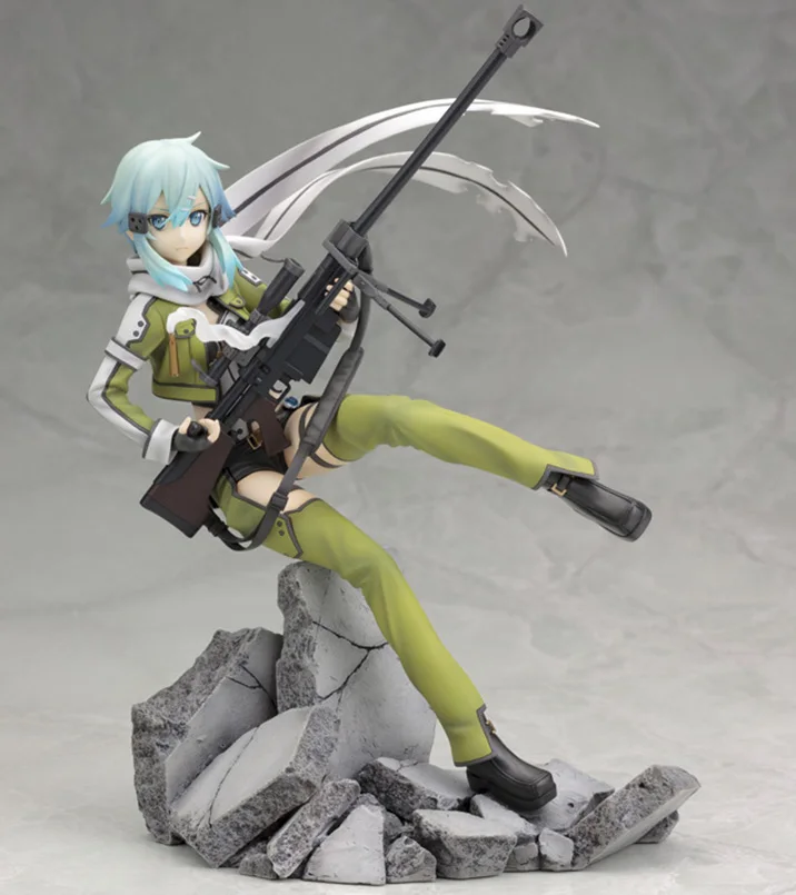 Японское аниме меч искусство онлайн совместное подвижное Sinon Kirito AsunaYuuki ПВХ