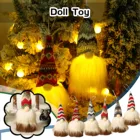 Рождественская Люминесцентная лесная кукла для стариков, плюшевая звезда с лампой, Рождественская елка, Маленькая подвеска, Рождественское украшение #4