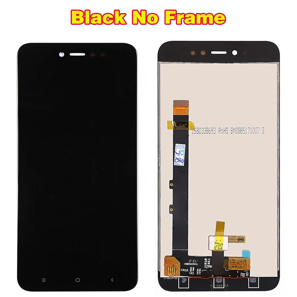 Black Without Frame Fansu ips ЖК-дисплей для Xiaomi Redmi Примечание 5A 2 Гб ОЗУ сенсорный экран 5,5 дюймов дигитайзер сборка F ram e с 10 точечным сенсорным экраном - Цвет: Black Without Frame