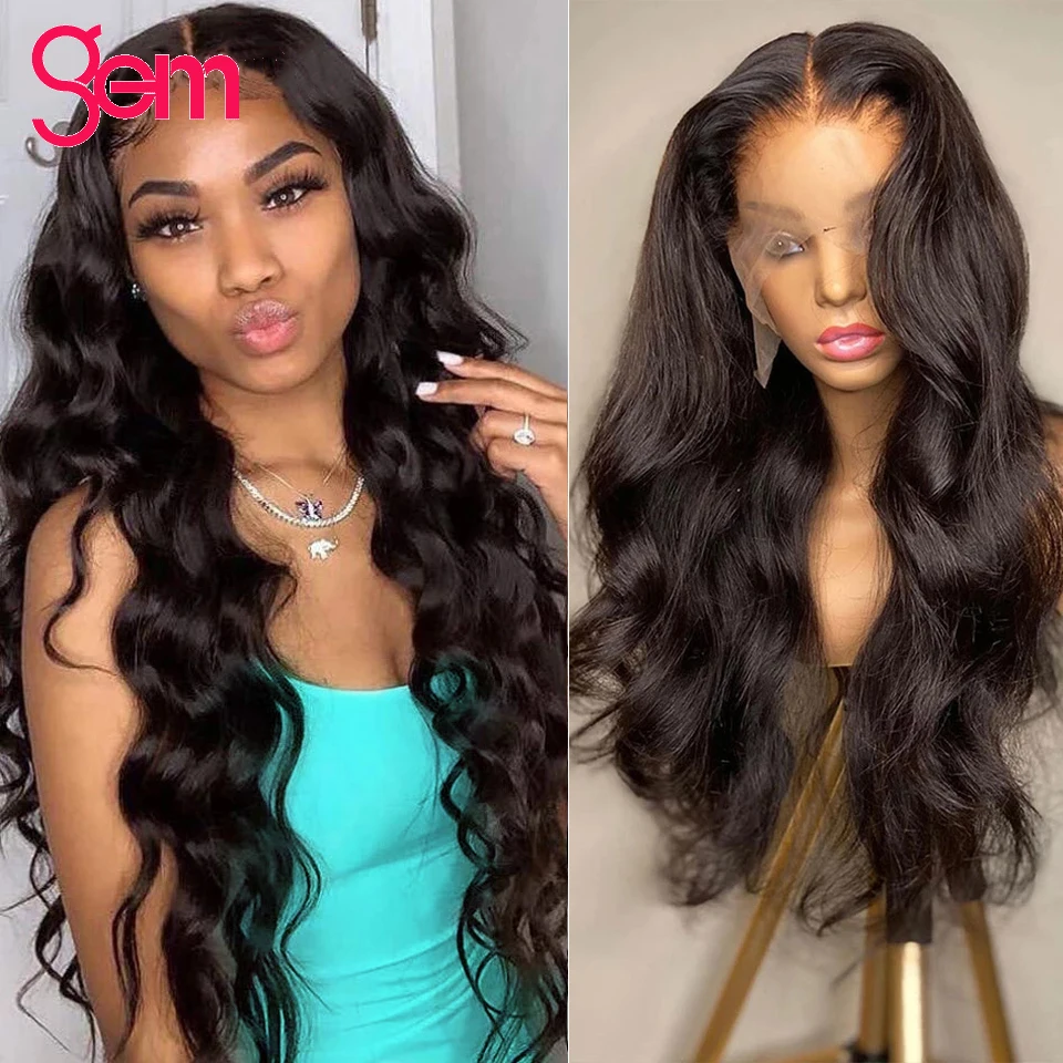 30 дюймовые волнистые кружевные передние парики для женщин длинные драгоценные