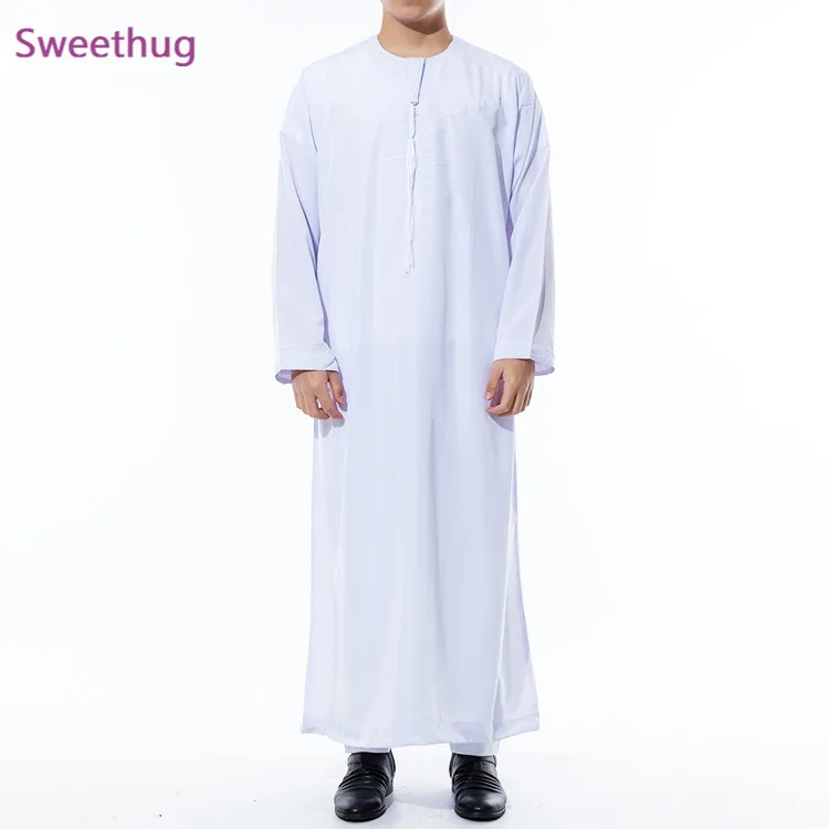 Arabic Islamic Clothing Jubba Men Muslim Thobe Robes Musulman Dress Oman Qamis Homme Saudi Arabia Islam Outfits Cosplay Costumes