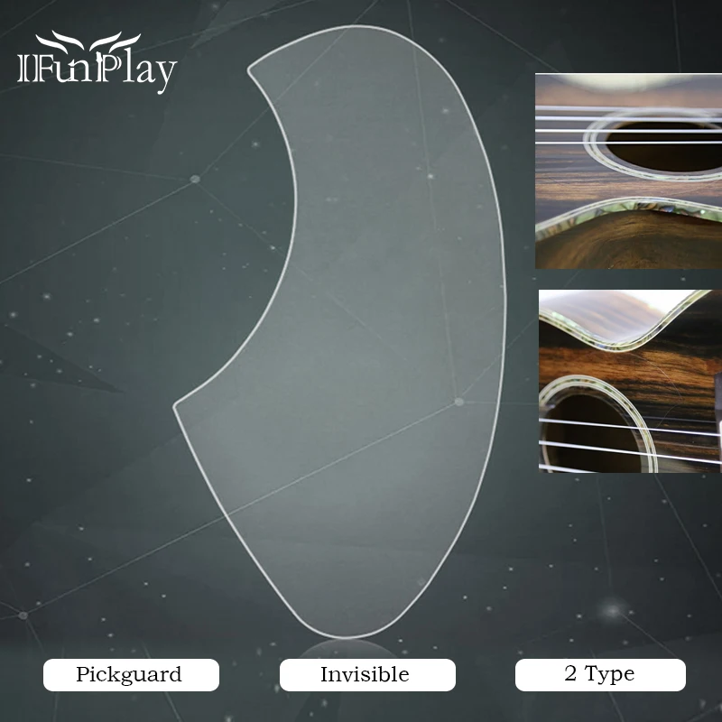 Ультра тонкая защитная накладка для укулеле гитара пластина Невидимый гитарная