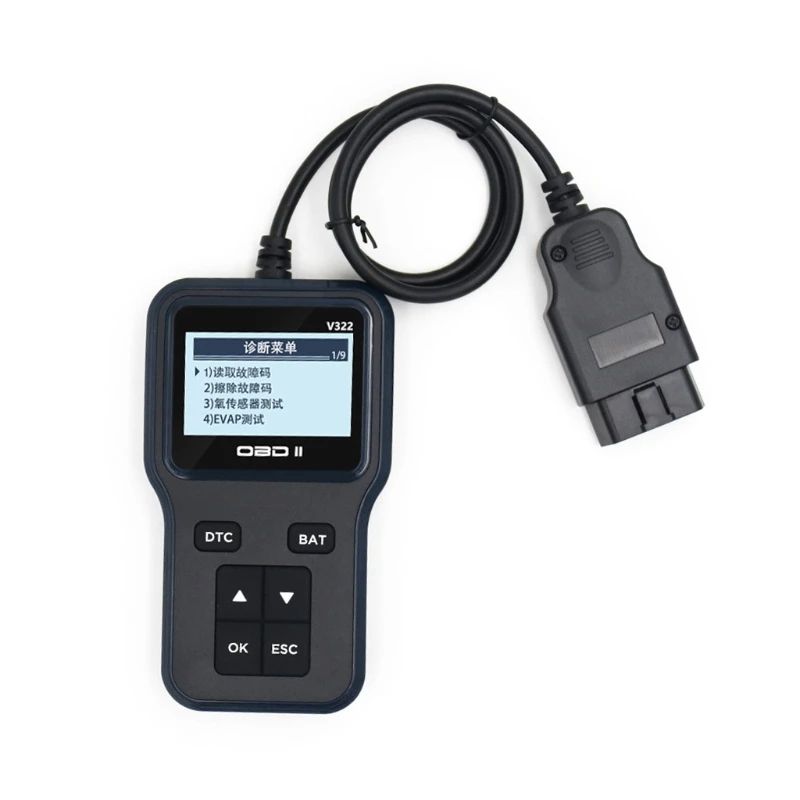 

Vehicle Diagnostic Scanner OBD2 Automotive Check Engine Light Error Analyzer with LCD Screen QW