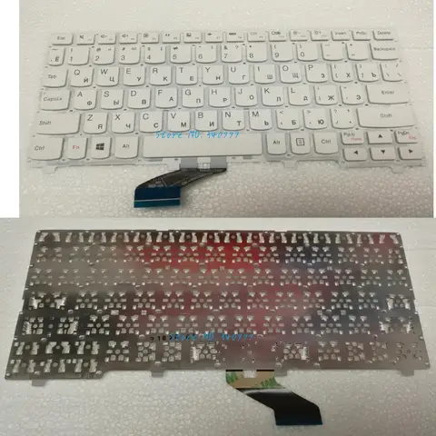 Новая русская клавиатура для Lenovo IdeaPad 110S-11 110S-11IBR 110S-11AST (белая)