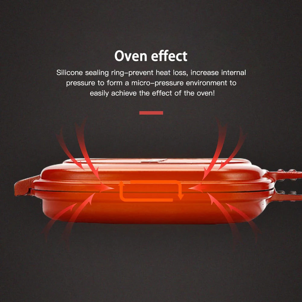 32/28 см двухсторонняя сковорода гриль с антипригарным покрытием для барбекю
