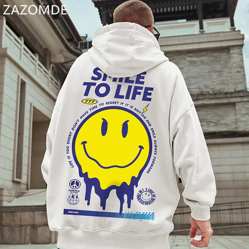 

ZAZOMDE Winter Harajuku Hoodie Men Casual Hip Hop Hoodies Sweatshirts Autumn Funny Print Fashion Hoody Pullover Streetwear Men