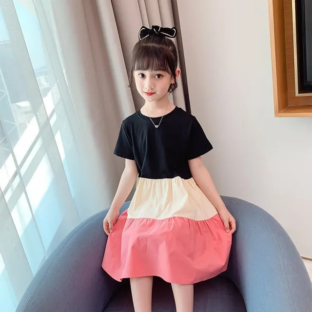 Teenage Girls Pleated Ruffles Dresses 