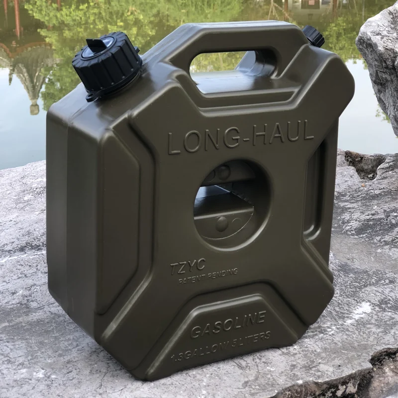 5L зеленый черный бак для топлива, запасные пластиковые бензиновые баки, крепление мотоцикла, Автомобильный газовый бак, бензиновый контейнер для масла, топливные кувшины Jerrycan