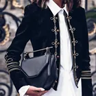 Индивидуальное пальто, Осень-зима, Женский винтажный костюм в стиле стимпанк, приталенный женский официальный рабочий костюм, куртка, уличная одежда, женская одежда