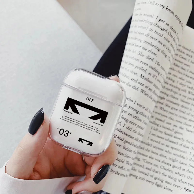 Жесткий чехол с милыми мультяшными буквами для Apple Airpods 2 1, Роскошный прозрачный чехол для наушников с Bluetooth для airpod, чехол для гарнитуры