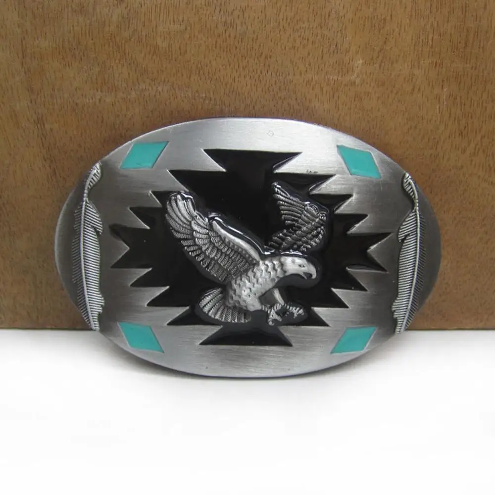 BuckleClub оптовая продажа ретро Летающий орел флуоресцентная Пряжка Оловянная