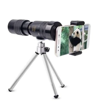 4k 10 300x40mm super telephoto zoom monocular telescope mobile phone camera lens with tripod clip mobile phone accessories
