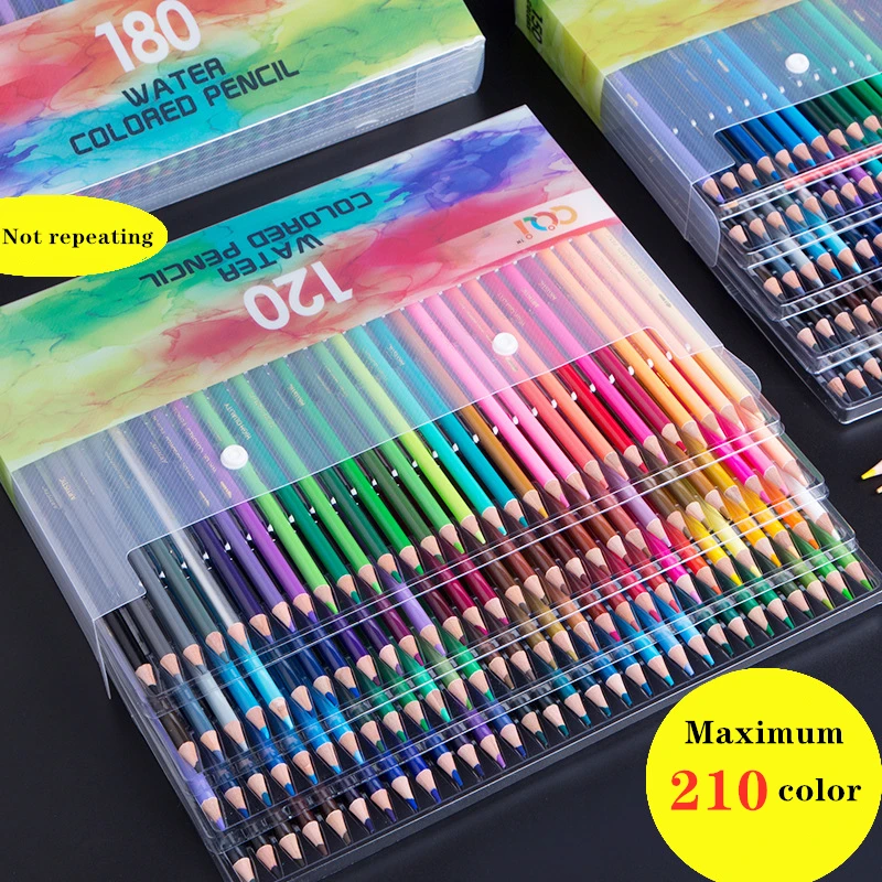 

Цветной карандаш 12/24/120/150/180/210 цветов водорастворимый цветной карандаш ручная роспись дизайн карандаш для рисования