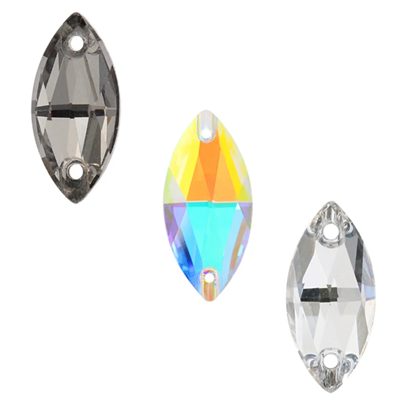 

CrystalAB Color Crystal Flatback Sew-on Rhinestones Strass Glass for Diy Craft Christmas/Clothing Garment Decoration Jewelry Sew
