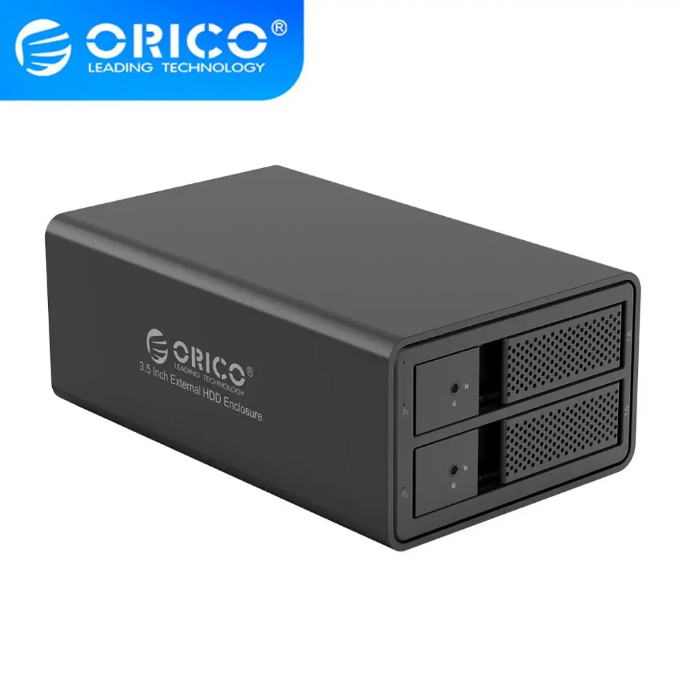 ORICO 95 Series 2 bay 3 5 ''USB3.0 к SATA с RAID Поддержка систем ed Windows / Mac/Linux поддержка емкости 32