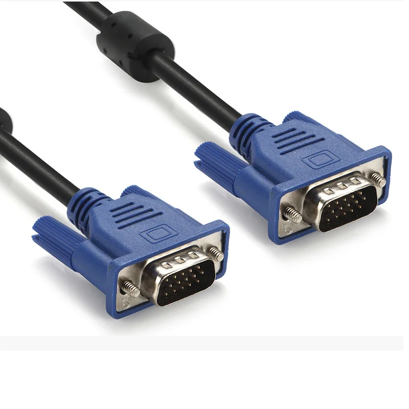

New purity oxygen-free copper PVC 3M 10ft Laptop to TV Monitor male to male 2 VGA converter cable for XBOX 360 PS3 Computer