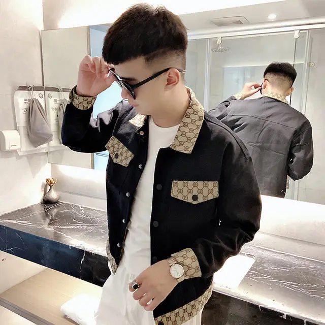

Casual Jacket Men 's 2021 Spring And Autumn Korean Style Youth Lapels Long-Sleeved Single-Breasted Top