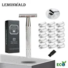 Бритва lemonski мужская с двойным лезвием, безопасная для влажного бритья, современное качество, Классическая подходит для всех стандартных лезвий