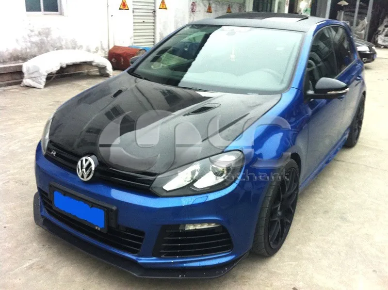 Автомобильный Стайлинг капот из углеродного волокна подходит для 2010 2012 GOLF MK6 GT R20