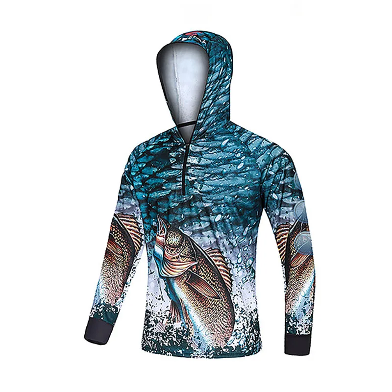 

Новая мужская рубашка для рыбалки весна-осень с длинным рукавом с капюшоном солнцезащитный топ на заказ одежда для рыбалки быстросохнущая ...