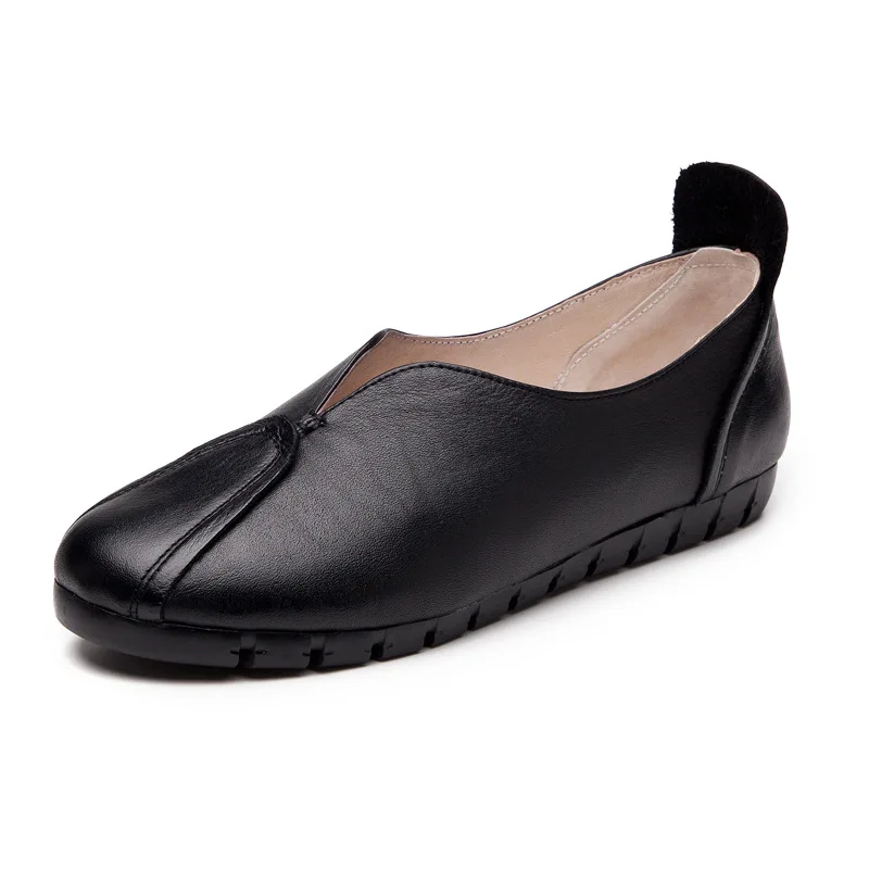 Женские лоферы на плоской подошве Fujin серые белые черные из натуральной кожи