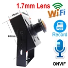 Панорамная мини-камера видеонаблюдения рыбий глаз с Wi-Fi и объективом 1,7 мм