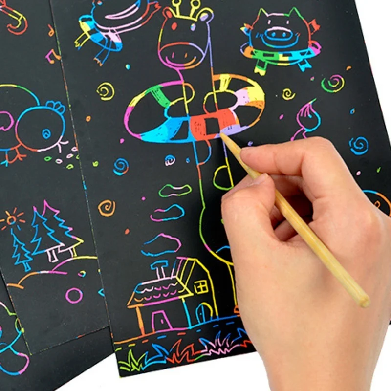 

Children's Magic Drawing Board Drawing Graffiti DIY Craft Paper Educational Toys Hand-painted Toys Parent-child Interactive Toys