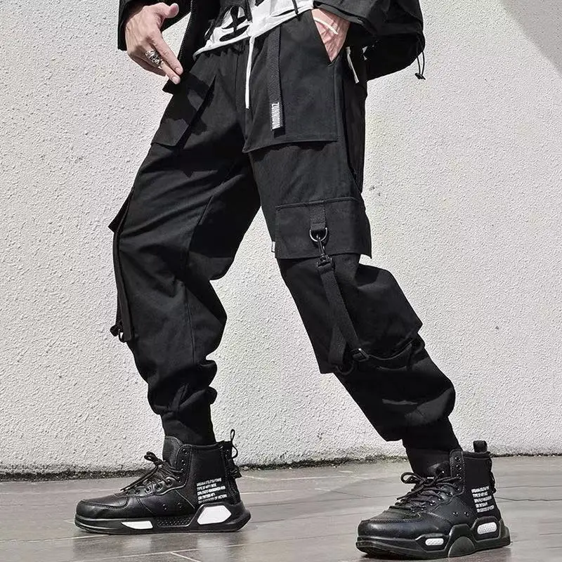 

Hip hop cargo pant mens fashion joggers casual pants streetwear sweatpant trousers sportwear pantalon homme 2021