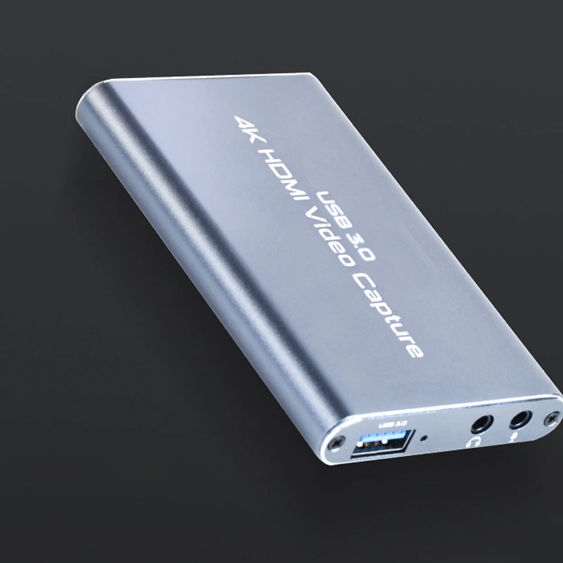 

FJGEAR USB3.0 Video Capture Card 4K 1080P HD Capture Card Portable Video Converter for Game Streaming Live Broadcasts