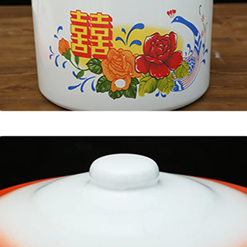 

2021 Hot Sale Classic Nostalgic Enamel Beer Cup Mug Chinese Retro Literary Tea Mug Milk Coffee Cup Instant Noodle Bowl