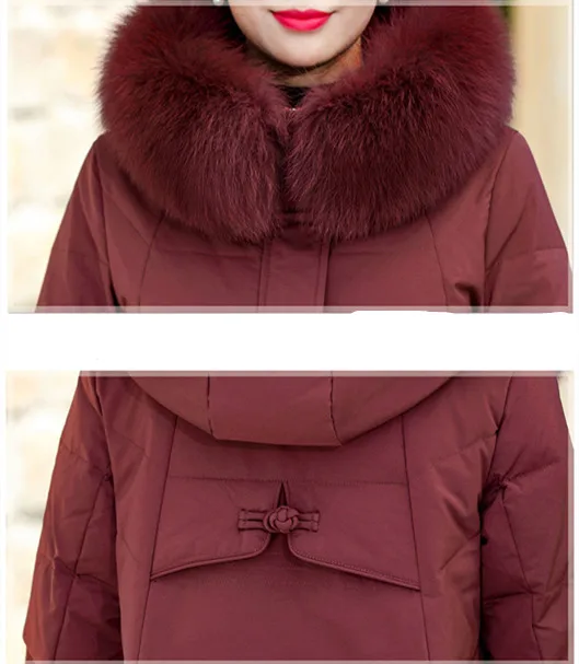 Пуховик среднего возраста новинка 2019 года парка Женское пальто большой размер