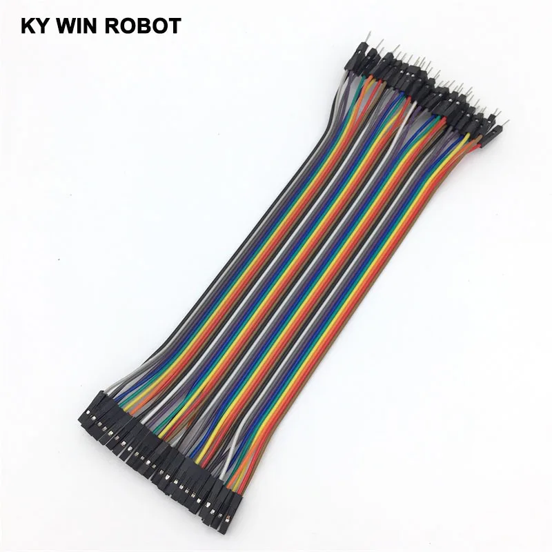 Перемычка dupont для кабеля 40 шт. кабель линия штырь-гнездо 20 см 2 54 мм 1P arduino Набор