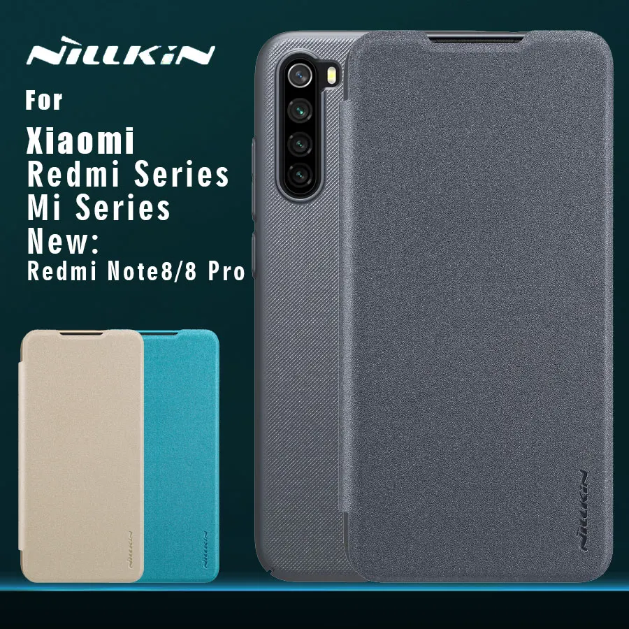 Кожаный чехол NILLKIN для Xiaomi Redmi Note 8 7 6 5 Pro pro K20 6A 5A Mi A3 CC9 9T 9 A2|Бамперы| |