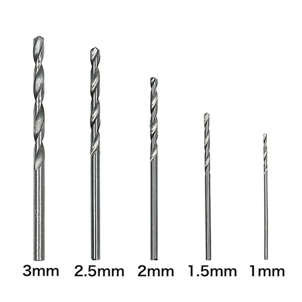 

100pcs/set 1/1.5/2.0/2.5/3mm Titanium Coated Twist Drill Bit High Steel for Woodworking Plastic And Aluminum HSS Drill Bit Set