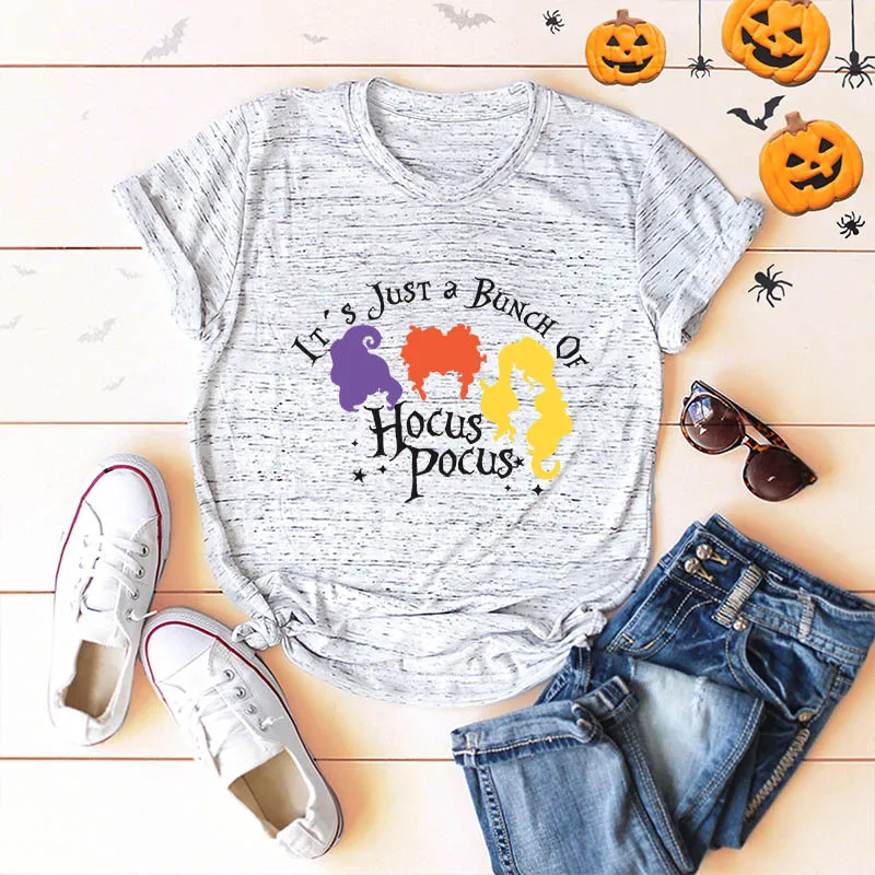

Thanksgiving Autumn Halloween Fall Women Cartoon Tshirt Female Tee Top Graphic T-shirt