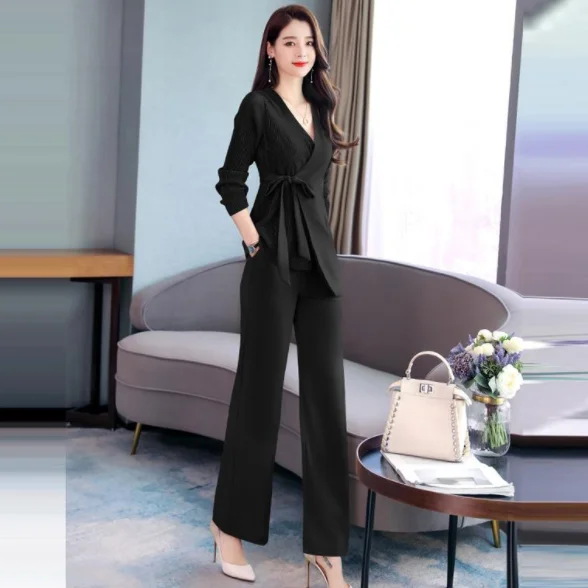 Женский костюм 2020 осенний Новый Кардиган с длинным рукавом блузка топы пальто и