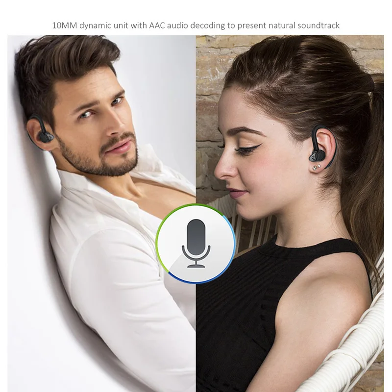 Q8 Bluetooth наушники с микрофоном голосовым управлением Беспроводная гарнитура для