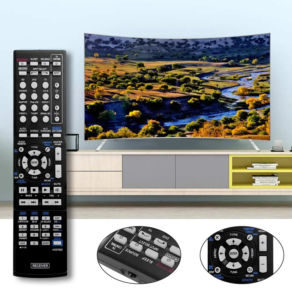 Пластиковый запасной пульт дистанционного управления AXD7622 TV для Pioneer VSX 521 AXD7660 422 K