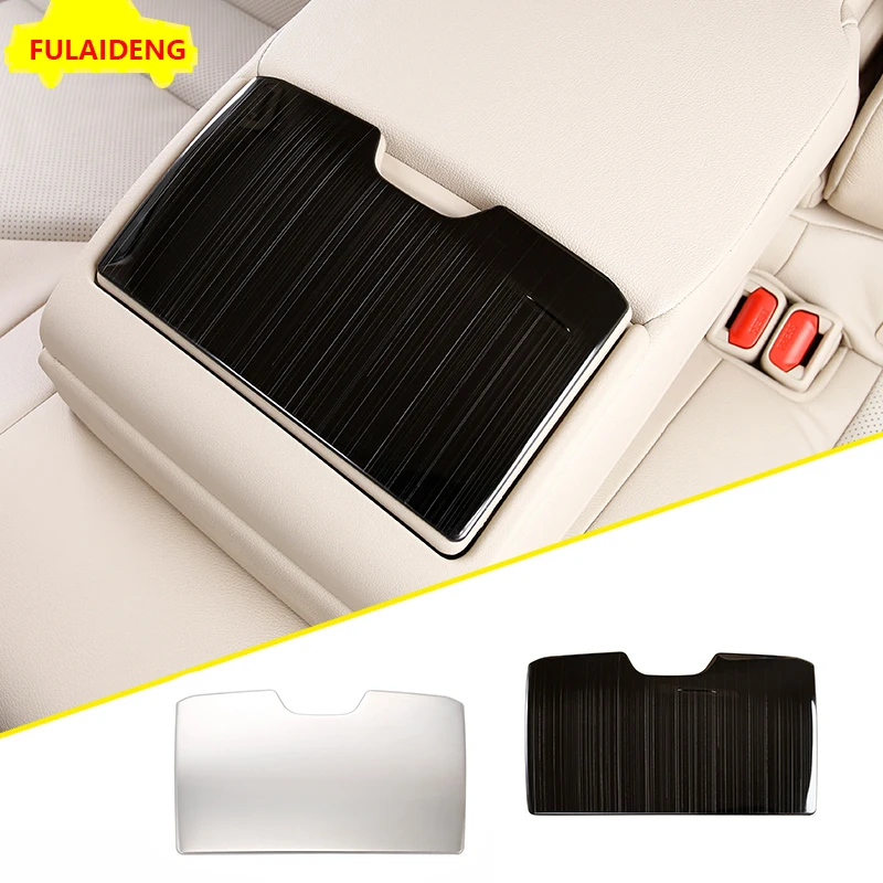 

1 шт. для Toyota Camry 2018 черный и серебристый титановый Автомобильный Центральный задний подлокотник, задняя крышка чашки воды, отделка, Аксессуа...