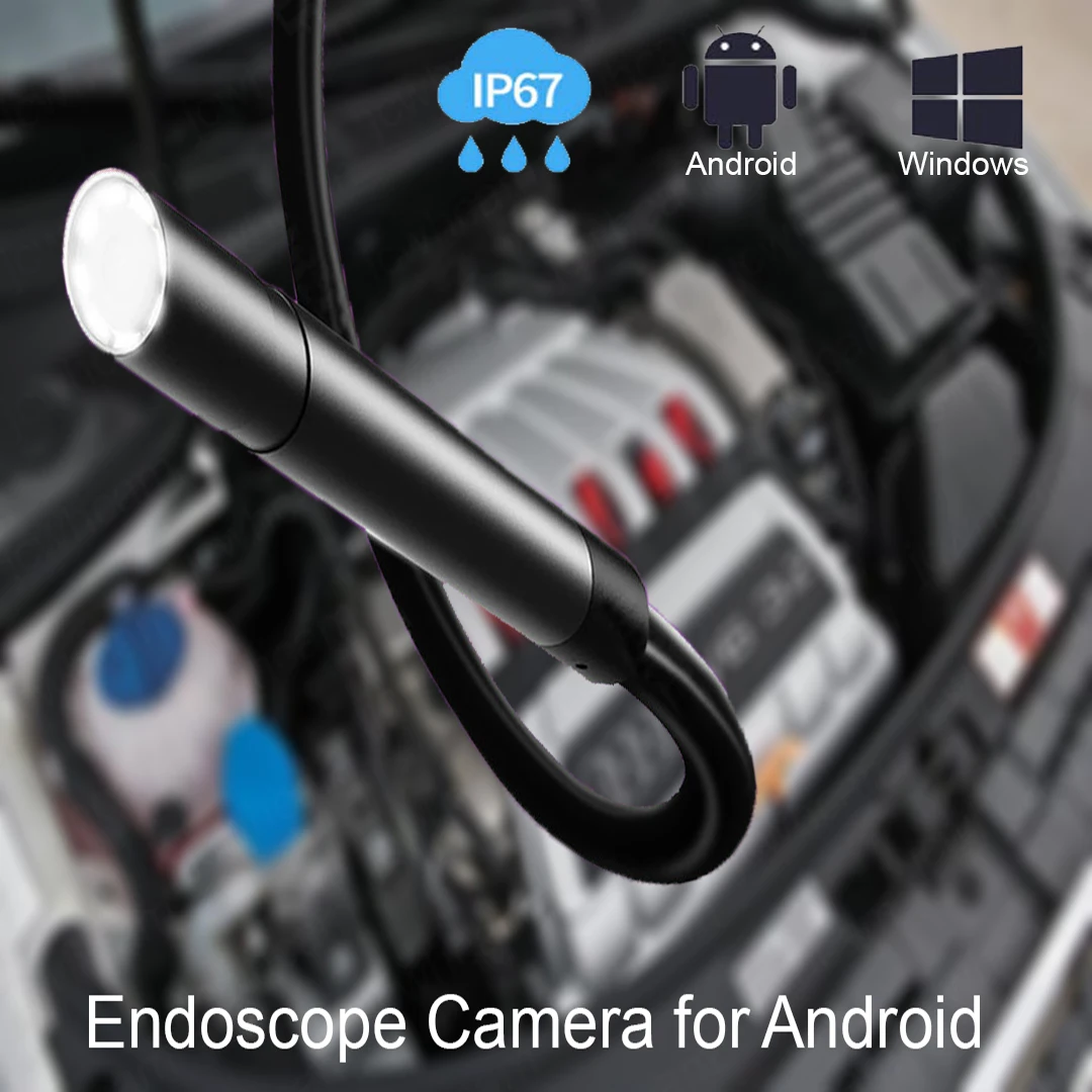 mini camera 5 5mm 7mm lens endoscope camera snake semi rigid cable waterproof usb camera for android phone pc borescope free global shipping