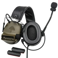 tactical airsoft military headphones noise cancelling headphones shooting hunting hearing protection sponge headphones