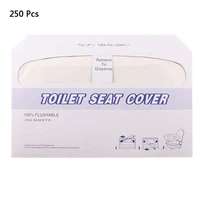 250pcs disposable toilet seat covers portable flushable universal potty shields k0ab