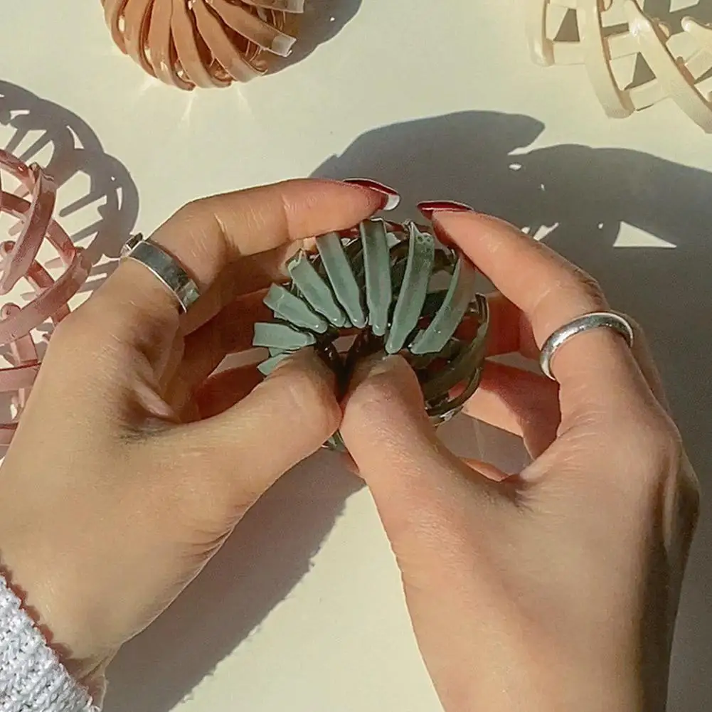 

Fashion Women Hair Claw Horsetail Buckle Hair Clip Expanding Headwear Hairpin Ponytail Hair Nest Bird Accessories Female D3R3