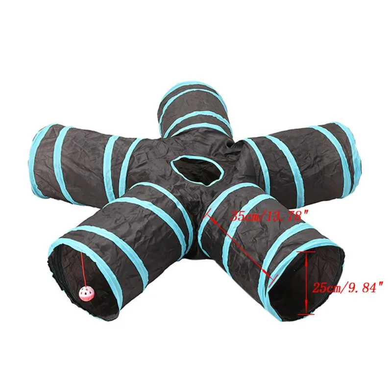 Игрушка-туннель для кошек 5 способов Складная портативная игрушка домашних